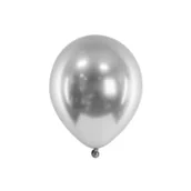 Balony i akcesoria - Balony Glossy srebrne 46cm - miniaturka - grafika 1