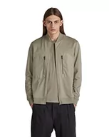 Koszulki męskie - G-STAR RAW Męski T-shirt Tweeter Bomber Zip Ls, zielony (Shamrock D136-2199), M - miniaturka - grafika 1