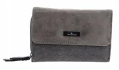 Portfele - Tom Tailor Portfel Damski Szary Średni 1Sdc - miniaturka - grafika 1