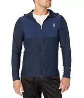 Bluzy męskie - Skechers Męska bluza z kapturem SKECHKNITS Ultra GO LITE FZ, granatowa, S, granatowy, S - miniaturka - grafika 1