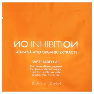 No Inhibition Wet Hard Gel, żel do modelowania nadający efekt mokrych włosów, z witaminami A, E, guaraną, filtrem UV, 10ml - Kosmetyki do stylizacji włosów - miniaturka - grafika 1