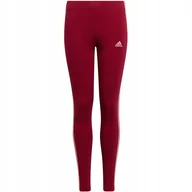 Legginsy - Legginsy dla dzieci adidas Essentials 3-Stripes Leggings czerwone HE1997 12 - miniaturka - grafika 1