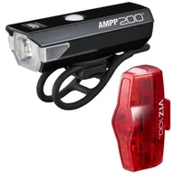 Lampki rowerowe - Zestaw lampek rowerowych CATEYE Ampp 200 + Viz 100 - miniaturka - grafika 1