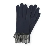 Rękawiczki - Damskie rękawiczki w pepitkę - miniaturka - grafika 1