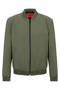 HUGO Męska kurtka Ukashi232X Slim Fit w stylu elastycznej bawełny, beżowy, 52 - Kurtki męskie - miniaturka - grafika 1