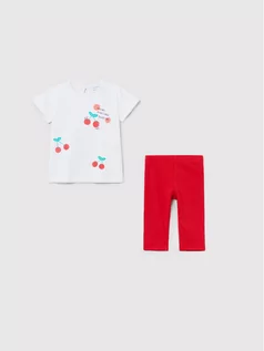 Legginsy - OVS Komplet t-shirt i legginsy 1516121 Biały Regular Fit - grafika 1