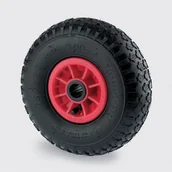 Pozostałe wyposażenie warsztatu - TENTE Pojedyńcze koło 260 mm, plastikowa tarcza, czarna pneumatyka PQR260x85-$18820NL752PR - miniaturka - grafika 1