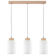 Lampy sufitowe - Spotlight Wisząca LAMPA loftowa BOSCO 1720360 szklana OPRAWA skandynawski ZWIS okrągłe tuby brzoza białe 1720360 - miniaturka - grafika 1