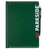 Notesy i bloczki - PARKSIDE Zeszyt notes notatnik w kratkę A5 80k TWARDA OPRAWA + DŁUGOPIS - miniaturka - grafika 1