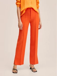 Spodnie damskie - Mango Spodnie materiałowe Maca 2 27095804 Pomarańczowy Regular Fit - grafika 1
