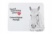 Podkładki pod mysz - Koń Camargue - podkładka pod myszkę z nadrukiem, personalizowana podkładka - miniaturka - grafika 1