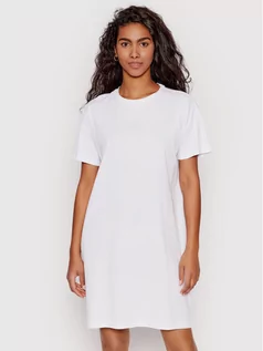 Sukienki - Vero Moda Sukienka codzienna Pia 10265346 Biały Regular Fit - grafika 1