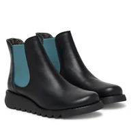 Botki damskie - Sztyblety Fly London Salvfly P143195112 Czarny - miniaturka - grafika 1