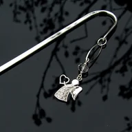 Zakładki do książek - Zakładka ze srebrnym aniołem - Mój aniele - miniaturka - grafika 1