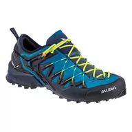 Buty trekkingowe męskie - Salewa Buty męskie MS WILDFIRE EDGE kolor niebieski - miniaturka - grafika 1