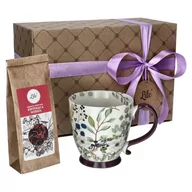 Filiżanki - Filiżanka porcelanowa z herbatą Kwitnąca Wiśnia Lile Bellis LI-073G - miniaturka - grafika 1