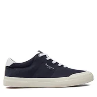 Sneakersy męskie - Sneakersy Pepe Jeans Kenton Serie M PMS31041 Granatowy - miniaturka - grafika 1