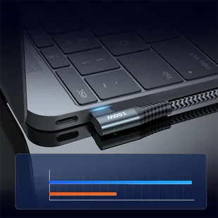 Joyroom kątowy kabel przewód USB Typ C - USB Typ C Power Delivery 100W 5A 1,5m szary (S-1550N12 C-C gray) - Kable USB - miniaturka - grafika 10