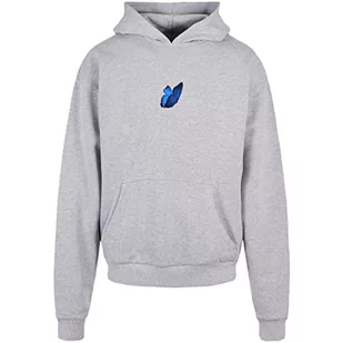 Mister Tee Le Papillon Heavy Oversize męska bluza z kapturem, szary, XL - Bluzy męskie - miniaturka - grafika 1