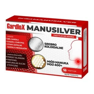 S-LAB Gardlox Manusilver, 16 pastylek do ssania Wysyłka kurierem tylko 10,99 zł - Przeziębienie i grypa - miniaturka - grafika 1