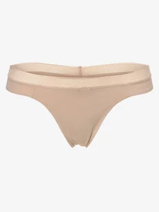 Calvin Klein Stringi Kobiety Sztuczne włókno beżowy|różowy jednolity, S - Majtki damskie - miniaturka - grafika 1