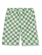 Spodenki damskie - s.Oliver Chłopięce szorty w kratkę, petrol | turkusowy 67a0, 98 - miniaturka - grafika 1