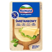 Sery - Hochland Ser żółty śmietankowy w plastrach 135 g - miniaturka - grafika 1