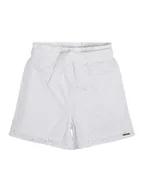 Spodenki damskie - Guess Szorty materiałowe J3GD04 WFGJ0 Biały Relaxed Fit - miniaturka - grafika 1