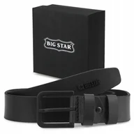 Paski - PASEK skórzany MĘSKI BIG STAR do spodni regulacja + ETUI 115/130 cm - miniaturka - grafika 1