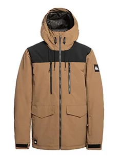 Quiksilver Zamek błyskawiczny męski brązowy S - Kurtki narciarskie - miniaturka - grafika 1
