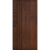 Drzwi zewnętrzne - PANTOR Drzwi stalowe zewnętrzne wejściowe Avinion 72 orzechowe 90 prawe - miniaturka - grafika 1