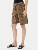 Spodenki damskie - ONLY Szorty jeansowe Naomi 15351037 Brązowy Regular Fit - miniaturka - grafika 1