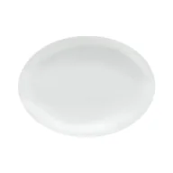 Miski i półmiski - Półmisek owalny porcelanowy 36 cm PLUS WHITE - miniaturka - grafika 1