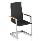 Fotele i krzesła ogrodowe - Krzesło ogrodowe KETTLER Sense Spring z podłokietnikami antracytowy - miniaturka - grafika 1