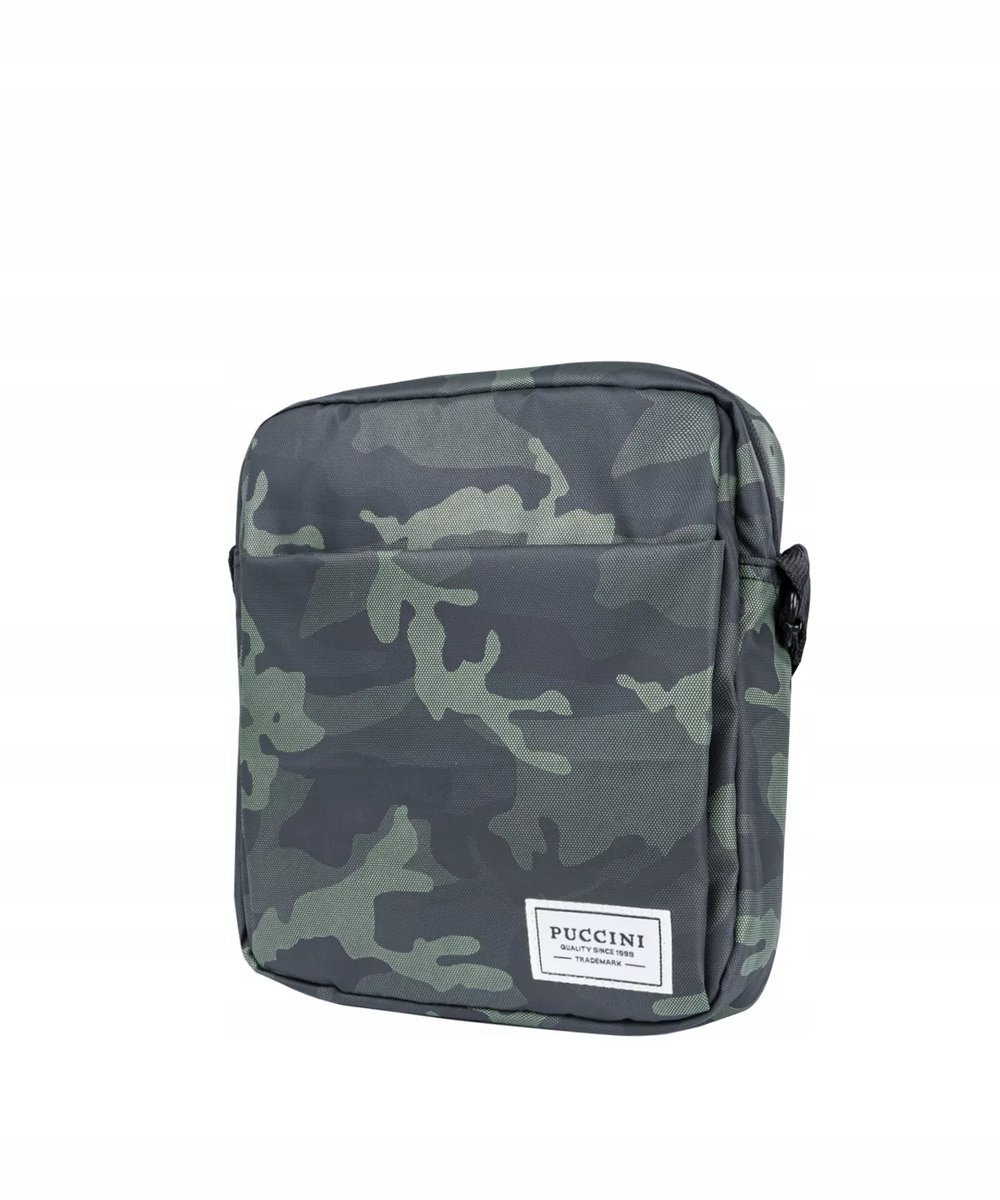 Saszetka Nerka Męska Torba Listonoszka PUCCINI Camo Moro Zielona BM4028 5