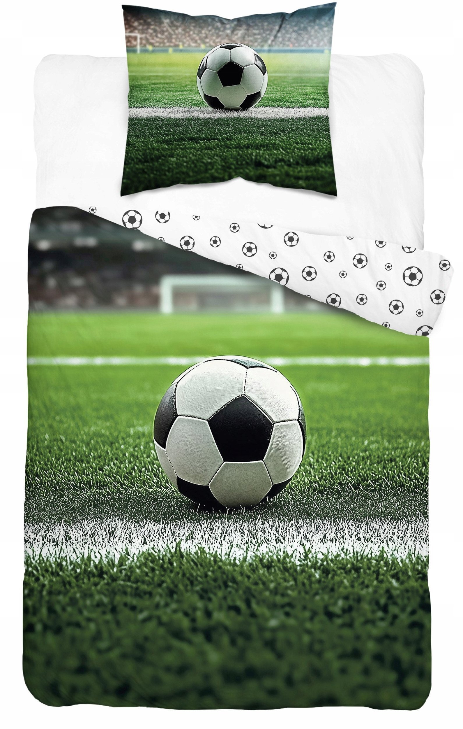 Detexpol vaikiškas patalynės komplektas Futbolo kamuolys, 140x200 cm, 2 dalių