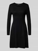 Sukienki - Sukienka lekko rozkloszowana z dzianiny z mieszanki wiskozy model ‘ALMA’ - miniaturka - grafika 1