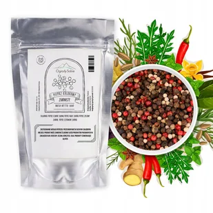 Przyprawa Pieprz kolorowy ziarnisty 100 g ziarna ziarno aromatyczne JAKOŚĆ - Pieprz - miniaturka - grafika 1