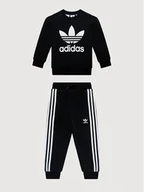 Dresy i komplety dla chłopców - Adidas Dres adicolor Crew Set H25250 Czarny Regular Fit - miniaturka - grafika 1