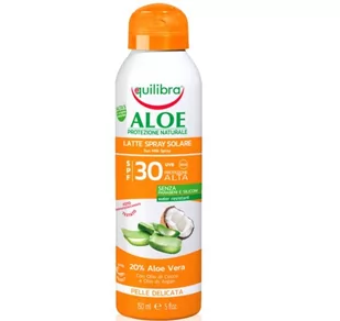 EQUILIBRA ALOE MLECZKO DO OPALANIA W SPRAYU SPF30 150ML - Balsamy i kremy do opalania - miniaturka - grafika 1
