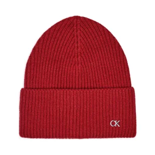 Calvin Klein Wełniana czapka z dodatkiem kaszmiru - Czapki damskie - miniaturka - grafika 1