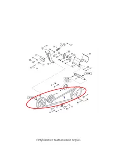 CNH PAS NAPĘDU KOSY HEDERA STARY TYP 84026668 - Części i akcesoria do maszyn rolniczych - miniaturka - grafika 1