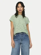 Bluzki damskie - ONLY Bluzka Smilla 15231005 Zielony Regular Fit - miniaturka - grafika 1