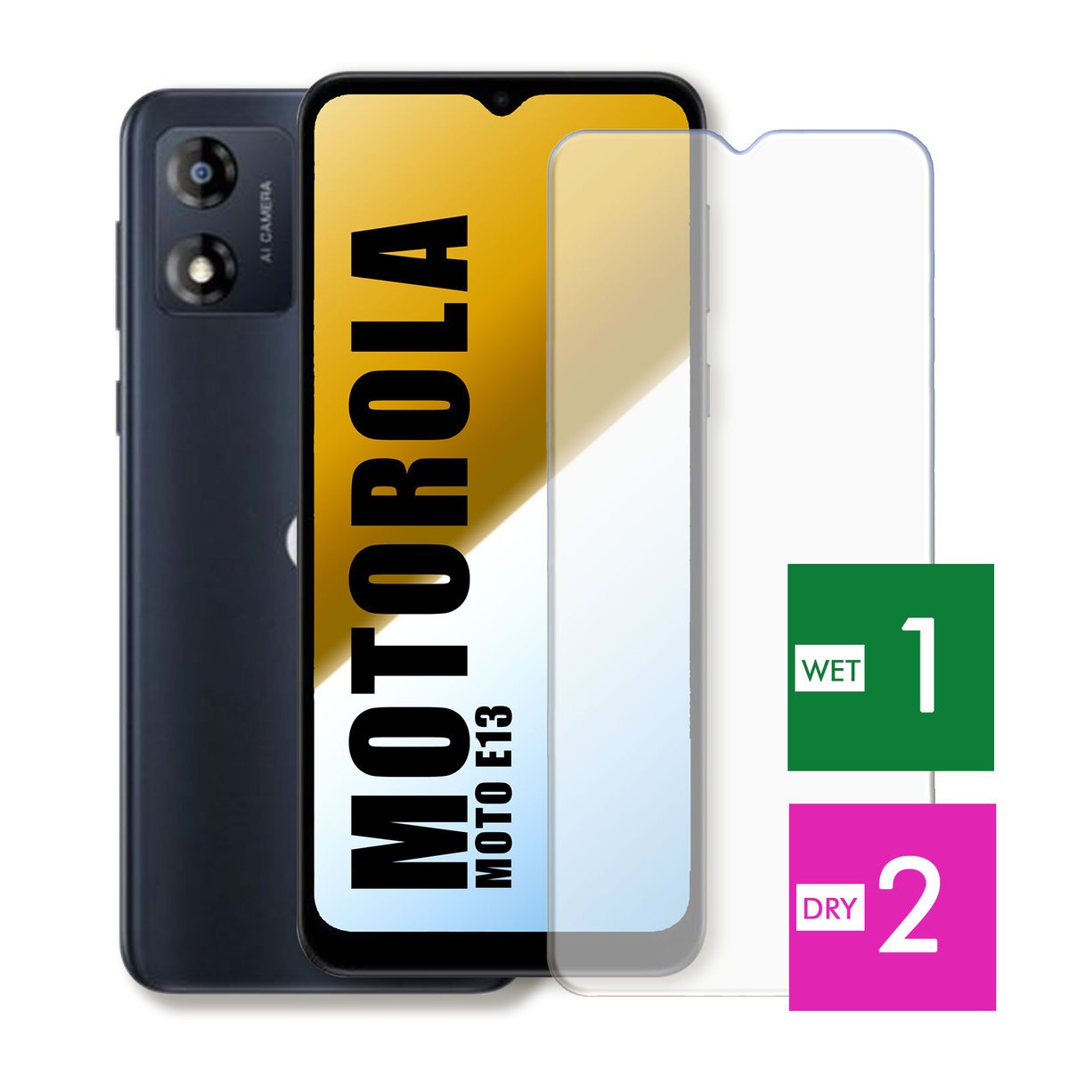 WZMOCNIONE SZKŁO DO MOTOROLA MOTO E13 SZYBKA HARTOWANE 9H JAKOŚĆ