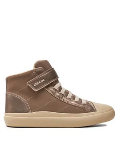 Geox Sneakersy J Gisli Girl J464NI 0AUAJ C5005 S Beżowy - Buty dla dziewczynek - miniaturka - grafika 1