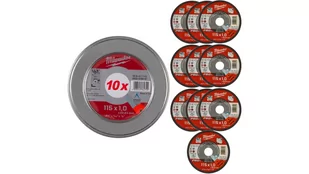 Tarcza tnąca do metalu płaska 115x1mm10szt PRO+ MILWAUKEE - Tarcze do pił - miniaturka - grafika 1