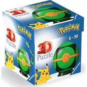 Puzzle - Puzzle 3D RAVENSBURGER Kula Pokémon Repeat Ball 11626 (54 elementy) - miniaturka - grafika 1