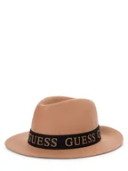 Czapki damskie - GUESS Kapelusz damski Kobiety beżowy|różowy jednolity, L - miniaturka - grafika 1