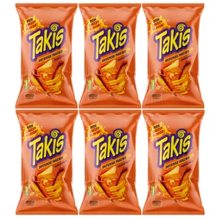 6x Chipsy kukurydziane Tortilla TAKIS Intense Nacho 100g - Chipsy - miniaturka - grafika 1