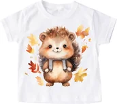 Koszulki dla dziewczynek - koszulka z jeżem dla dziecka jeż13 - miniaturka - grafika 1